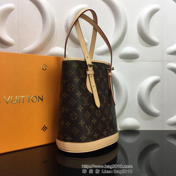 路易威登LV 頂級原單 M42238 超級實用 中古水桶包 多功能款 可手提亦可單肩  YDH2444